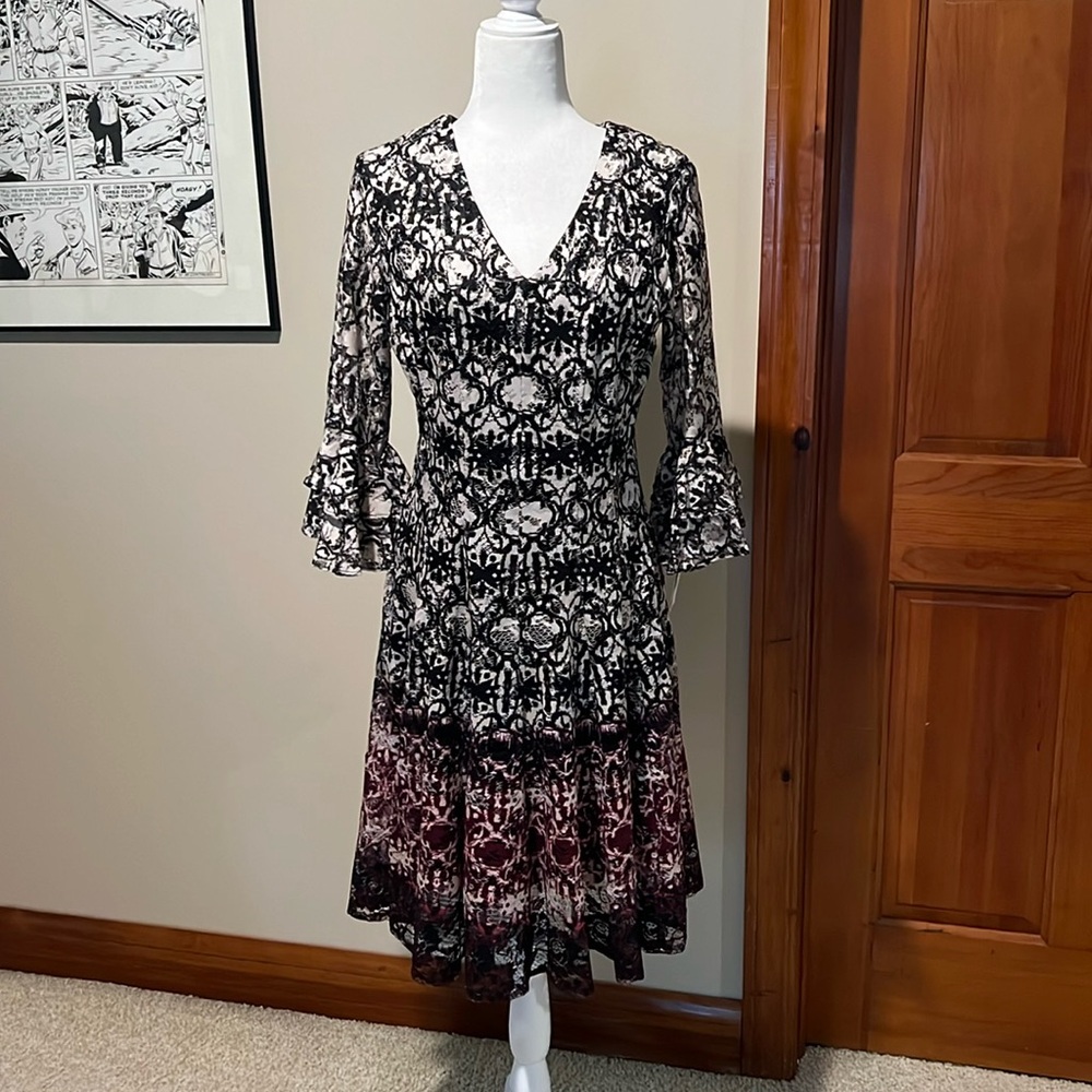 Gabby Skye Lace Overlay Dress